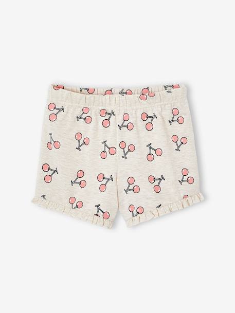 Pyjashort fille Tic & Tac cerises corail - vertbaudet enfant 