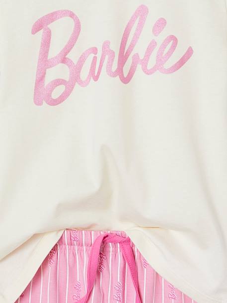 Pyjashort Barbie motif foil brillant rose bonbon - vertbaudet enfant 