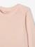 Lot de 2 bodies bébé manches longues en maille pointelle rose pâle - vertbaudet enfant 