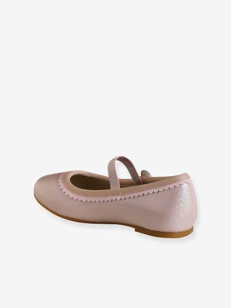 Glinsterende ballerina's voor kinderen, collectie kleuterschool lichtroze - vertbaudet enfant 