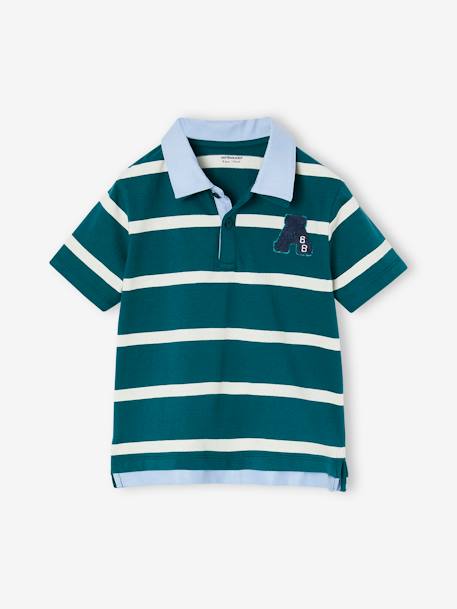 Jongenspolo 2-in-1 effect dennen - vertbaudet enfant 