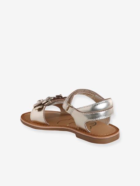 Sandales cuir enfant cérémonie collection maternelle or - vertbaudet enfant 