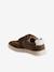 Leren kindersneakers met klittenband bruin - vertbaudet enfant 