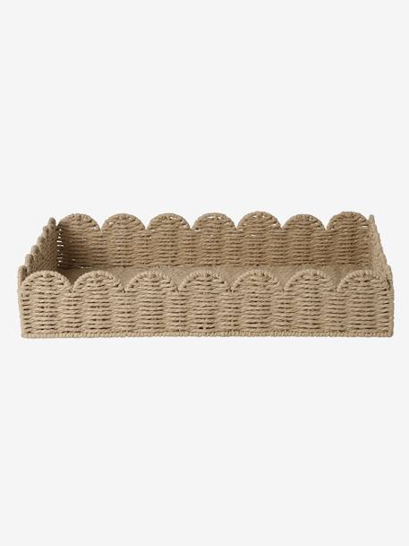 Panier de rangement pour table à langer en corde de papier FESTON beige - vertbaudet enfant 