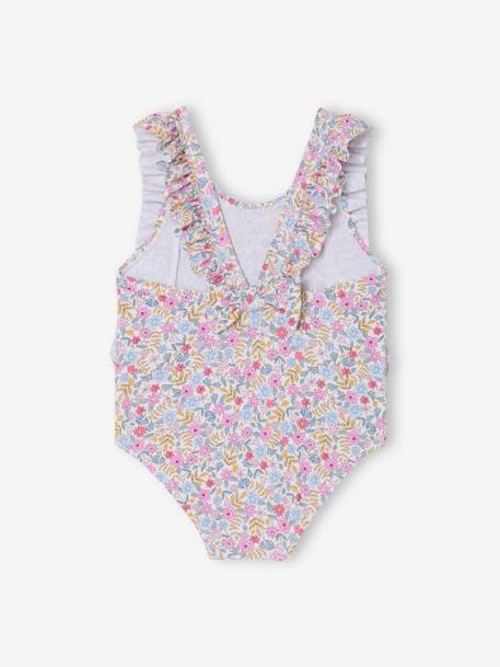Maillot de bain 1 pièce fille écru - vertbaudet enfant 