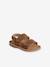 Sandales scratchées cuir bébé camel - vertbaudet enfant 