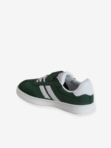 Baskets lacets élastiqués et scratchées enfant collection maternelle marine+vert - vertbaudet enfant 