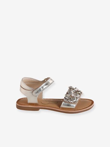 Sandales cuir enfant cérémonie collection maternelle or - vertbaudet enfant 
