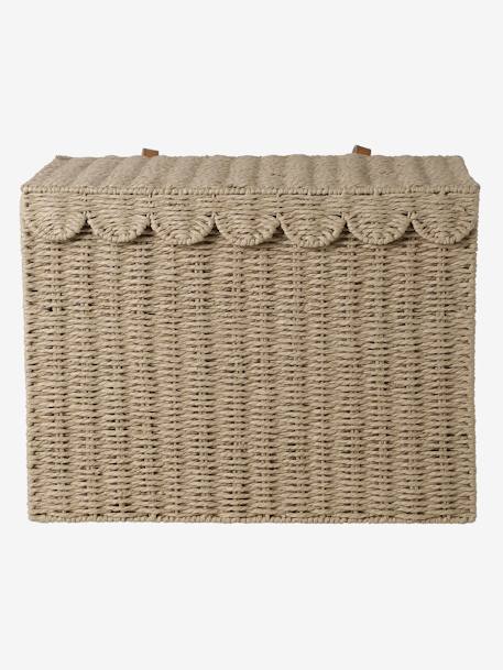 Opbergmand XL koffer in papieren koord FESTON beige - vertbaudet enfant 