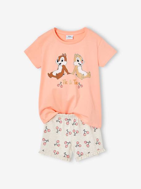 Pyjashort fille Tic & Tac cerises corail - vertbaudet enfant 