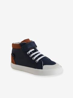 Chaussures-Baskets enfant garçon textile lacets élastiqués