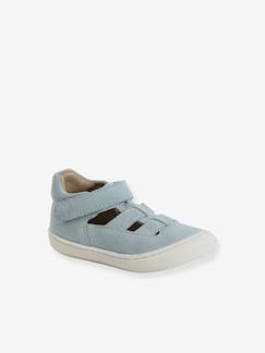 -Babysandalen met klittenbandsluiting van leer voor de eerste stapjes