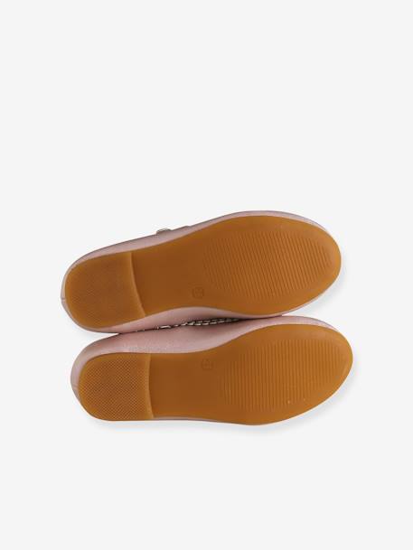 Glinsterende ballerina's voor kinderen, collectie kleuterschool lichtroze - vertbaudet enfant 