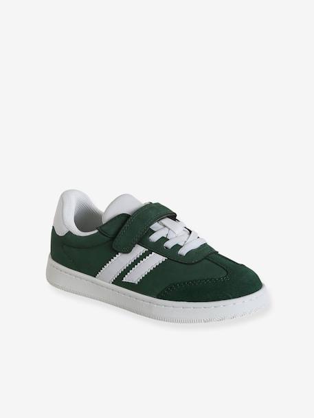 Geknoopte en klittenband kindertasjes collectie kleuterschool groen+marineblauw - vertbaudet enfant 