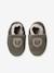 Chaussons élastiqués en cuir souple bébé lot marron+marron imprimé+vert imprimé - vertbaudet enfant 