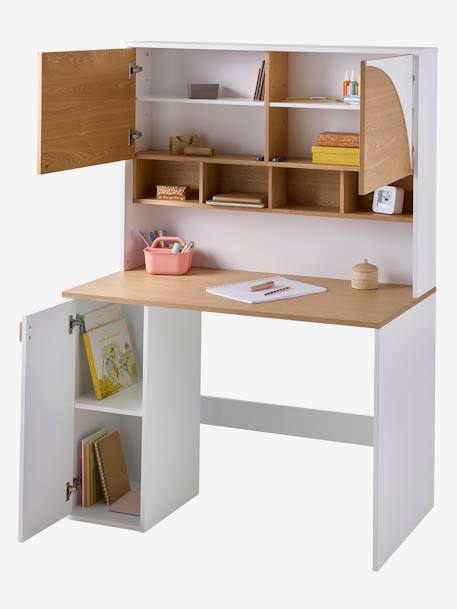 Bureau voor kinderen met opbergruimte LIGNE ROMA wit - vertbaudet enfant 