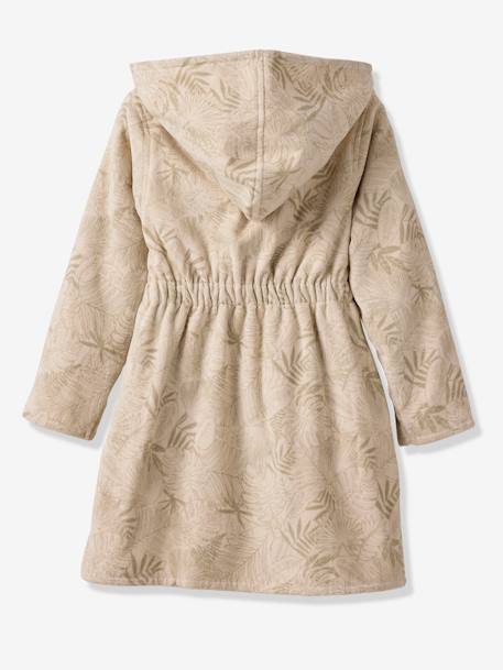 Badjas voor kinderen met GREEN JUNGLE personalisatie, met gerecycled katoen groen, bedrukt - vertbaudet enfant 