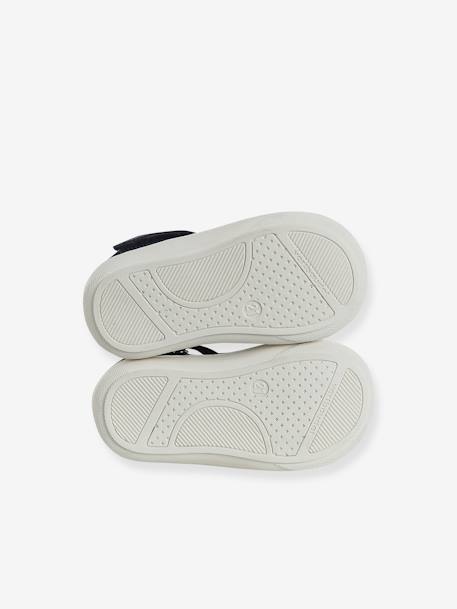 Babysandalen met klittenbandsluiting van leer voor de eerste stapjes marineblauw - vertbaudet enfant 