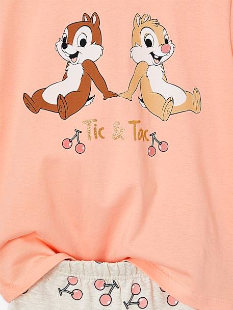 Pyjashort fille Tic & Tac cerises corail - vertbaudet enfant 
