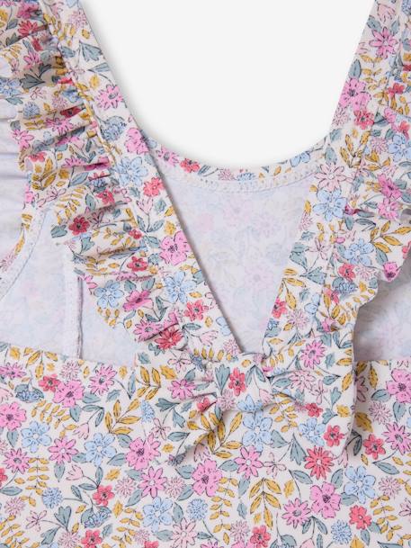 Maillot de bain 1 pièce fille écru - vertbaudet enfant 