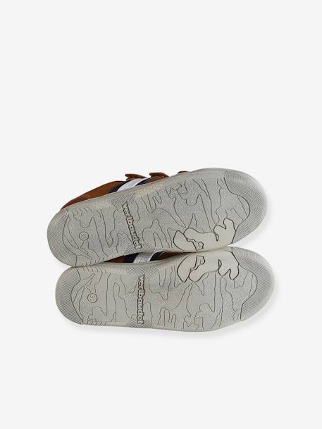 Tennisschoenen met klittenband voor jongens bruin+NAVY - vertbaudet enfant 