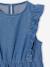 Denim meisjesjurk met ruches stone - vertbaudet enfant 