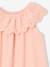 Robe de cérémonie avec collerette brodée fille rose pâle - vertbaudet enfant 