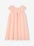 Robe de cérémonie avec collerette brodée fille rose pâle - vertbaudet enfant 