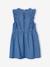 Robe fille denim manches à volants stone - vertbaudet enfant 