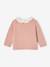 Pull naissance fille col en broderie anglaise rose - vertbaudet enfant 