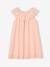 Robe de cérémonie avec collerette brodée fille rose pâle - vertbaudet enfant 