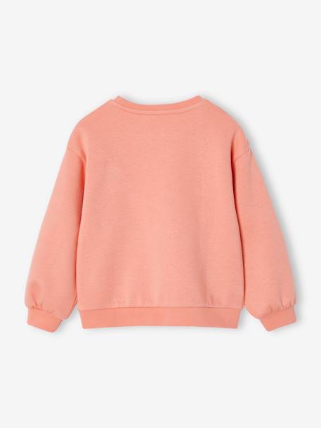 Sweat fille motif imprimé anthracite+corail+encre+pivoine+sauge+vanille+violet+violine - vertbaudet enfant 