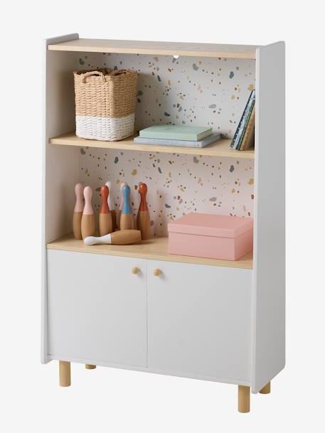 Lage boekenkast met plank LIGNE TERRAZZO beige - vertbaudet enfant 
