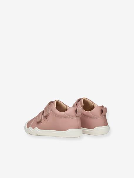 Mädchen Baby Leder-Sneakers B STEPPIEUP GIRL GEOX rozen - vertbaudet enfant 