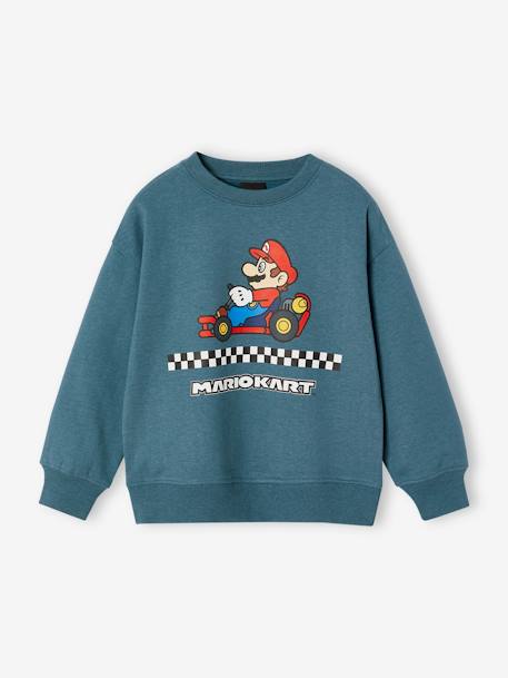 Sweat Super Mario garçon bleu canard - vertbaudet enfant 