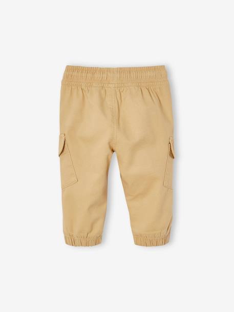 Pantalon bébé battle cappuccino+kaki - vertbaudet enfant 