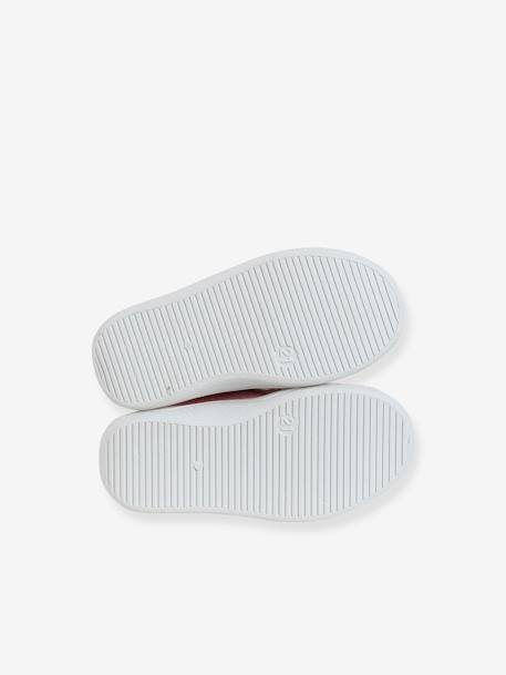 Canvas sloffen met rits voor baby's beige, bedrukt+lichtroze+roze, bedrukt - vertbaudet enfant 