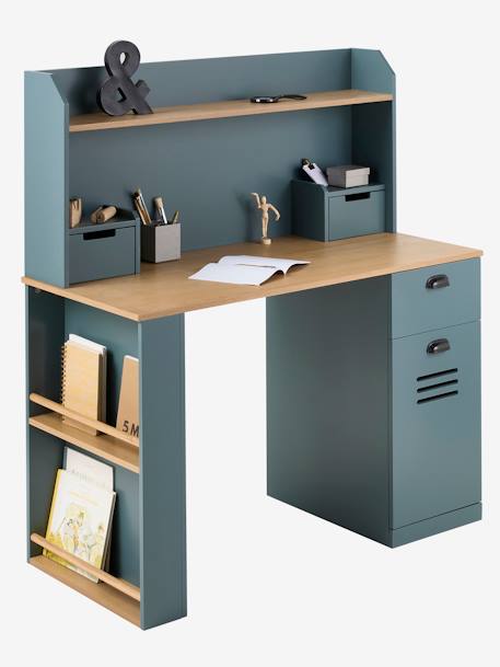 Bureau enfant/ado avec rangement - MISTRAL bleu grisé - vertbaudet enfant 
