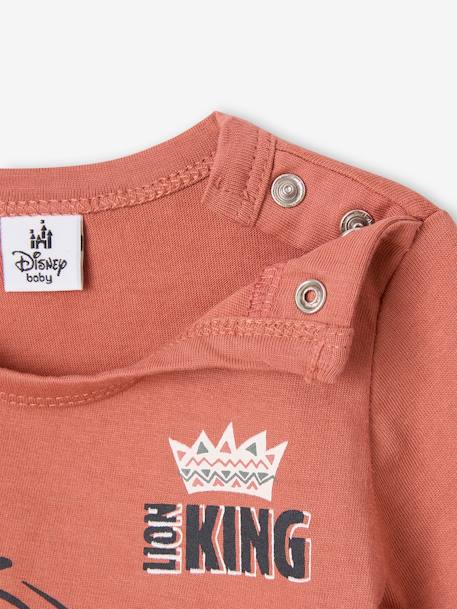 Baby-Set: T-Shirt & Shorts Disney KÖNIG DER LÖWEN roest - vertbaudet enfant 