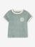 Badstoffen babyset met T-shirt en short blauw, gestreept+grijsblauw+taupe - vertbaudet enfant 
