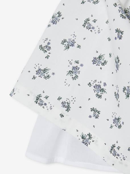 Robe de cérémonie imprimée fleurs fille blanc - vertbaudet enfant 