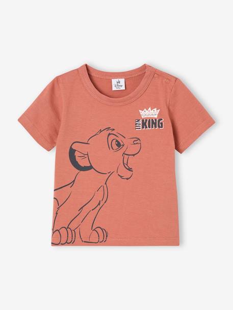 Baby-Set: T-Shirt & Shorts Disney KÖNIG DER LÖWEN roest - vertbaudet enfant 