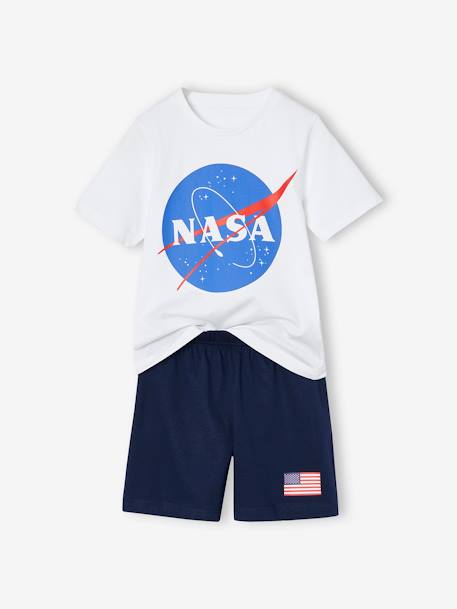 Zweifarbiger Jungen Sommer-Schlafanzug NASA wit - vertbaudet enfant 
