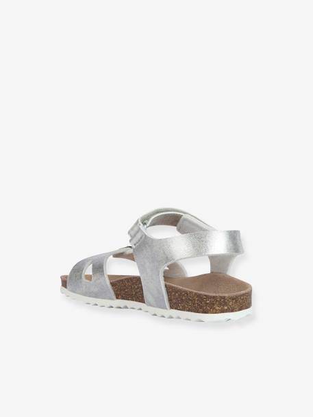 Sandales enfant J Adriel Girl argent - vertbaudet enfant 