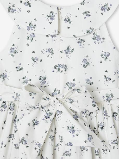 Jurk met bloemenprint wit - vertbaudet enfant 