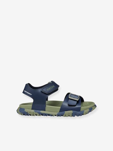 Sandales J SANDAL FUSBETTO BO bleu+marine - vertbaudet enfant 