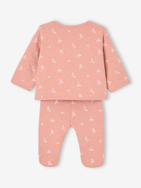 Ensemble naissance fleuri rose - vertbaudet enfant 