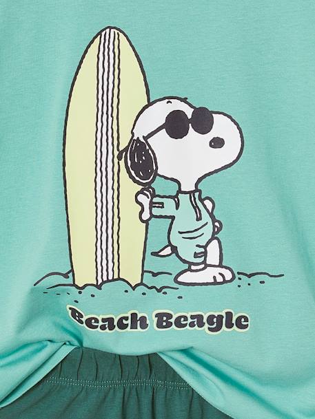 Pyjashort Peanuts Snoopy Surf vert émeraude - vertbaudet enfant 