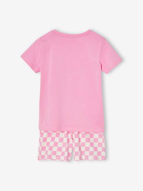 Pyjashort The Rolling Stones carreaux rose - vertbaudet enfant 