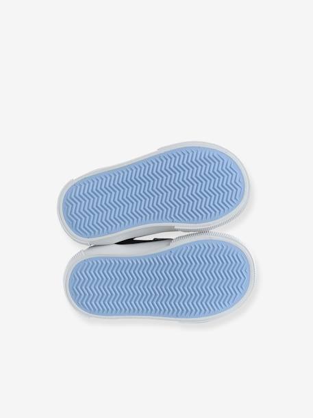 Baskets scratchées bébé en toile beige imprimé+marine - vertbaudet enfant 